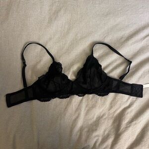 Free People Black Lace Bralette Underwire